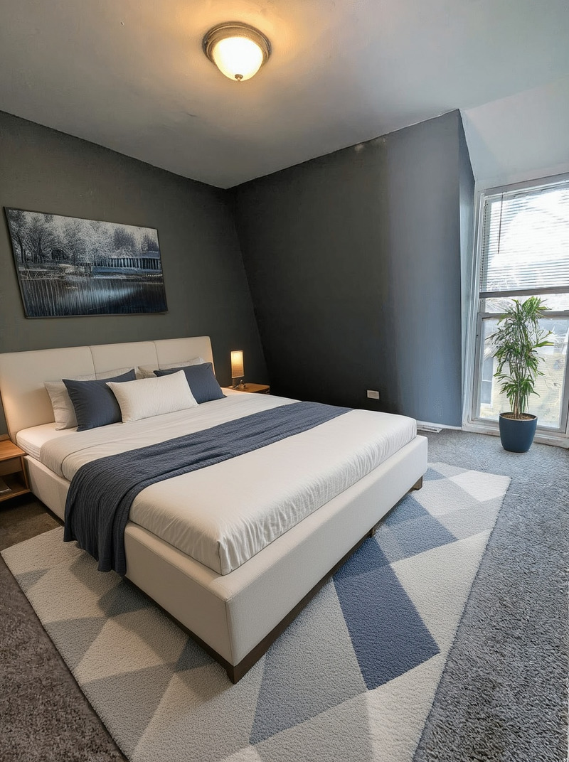 11530 South Racine Avenue Chicago, IL 60643 - Photo 14 of 17 a bedroom with a large bed and a large window