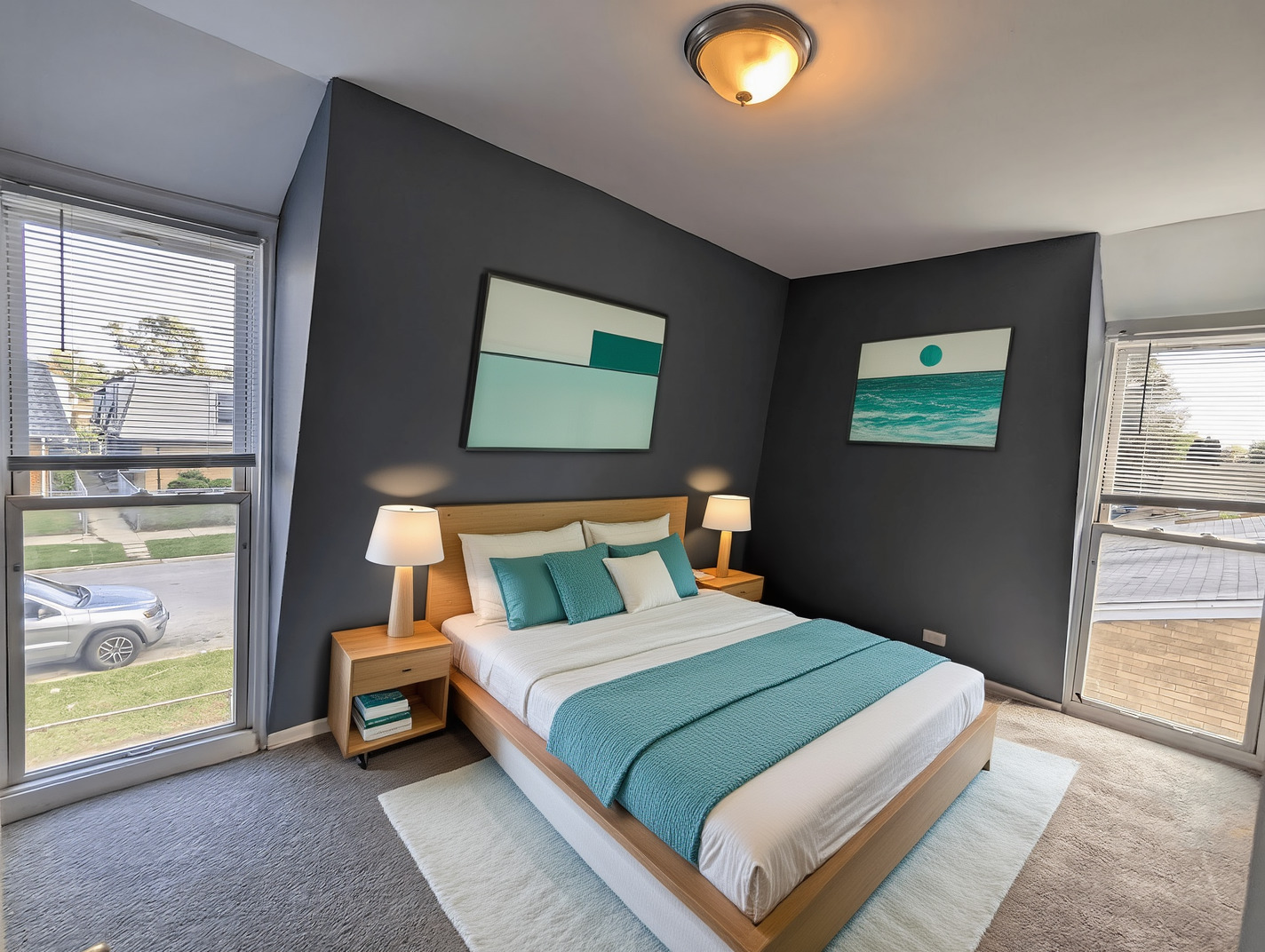 11530 South Racine Avenue Chicago, IL 60643 - Photo 16 of 17 a bedroom with a bed and a painting on the wall