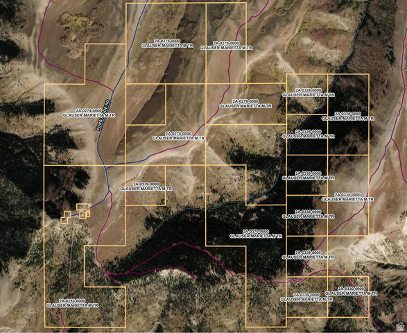 10780 Ford Ridge Road Helper, UT 84526 - Photo 37 of 38 Plat map. Displaying parcel boundaries and identifying information for the property