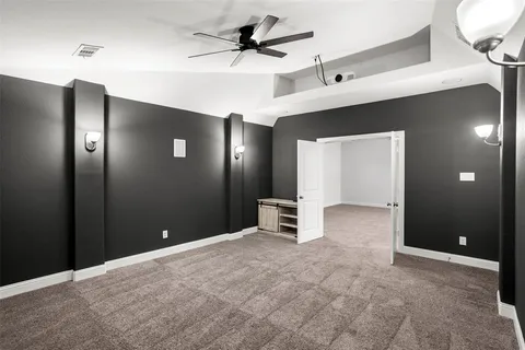 a view of a livingroom with a bathroom