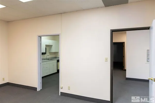 a view of kitchen and utility room