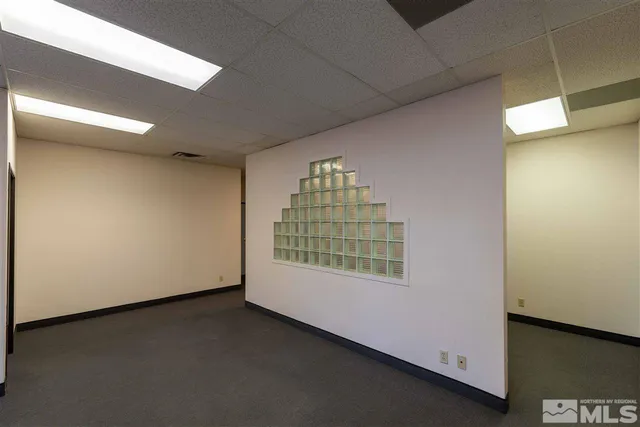 a view of a livingroom with a window