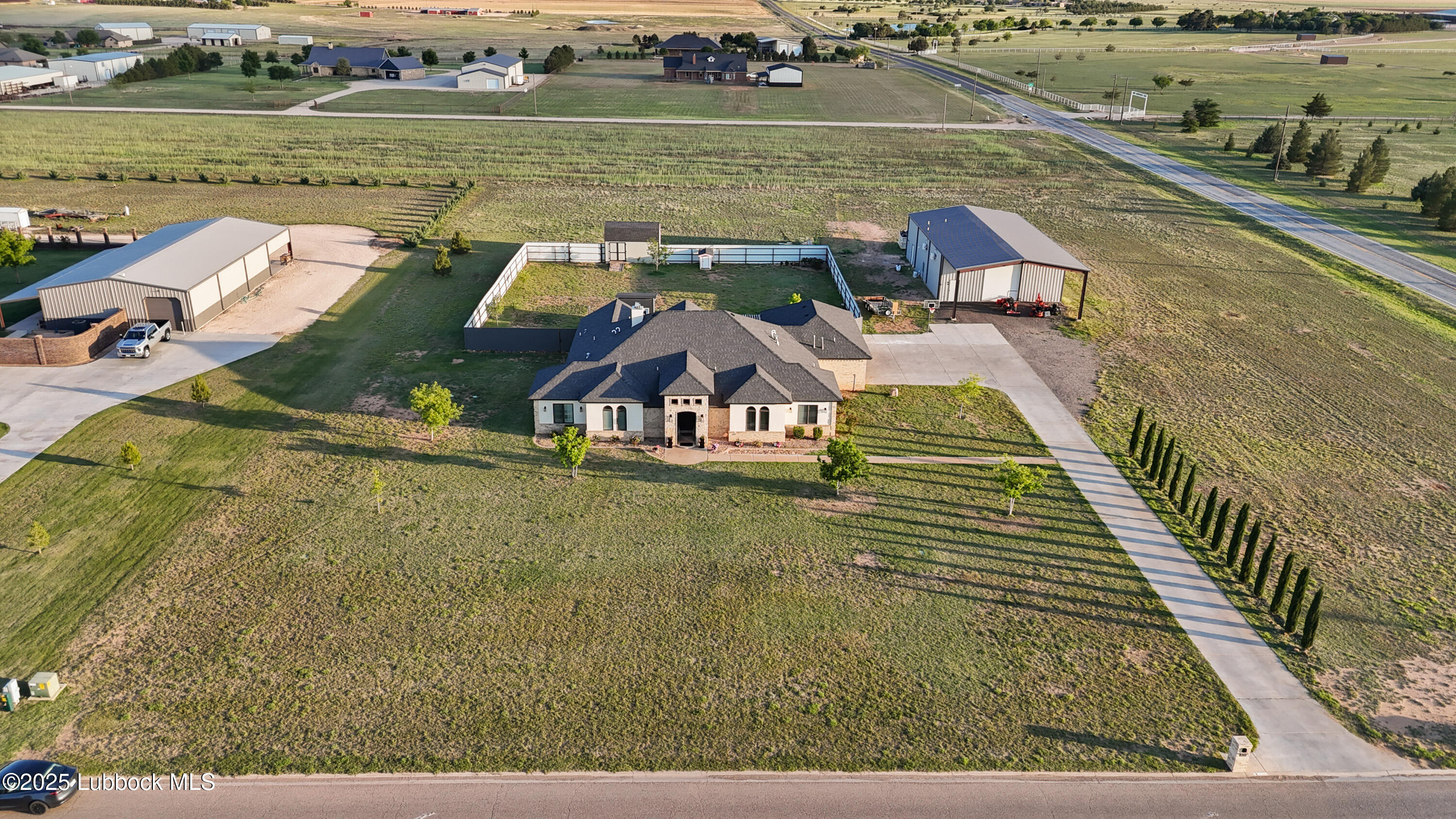 5125 County Road 7930 Lubbock, TX 79424 - Photo 70 of 75 an aerial view of a house with a ocean view