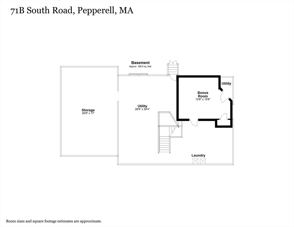 71B South Road Pepperell, MA 01463 - Photo 42 of 42 a picture of a room with a floor plan