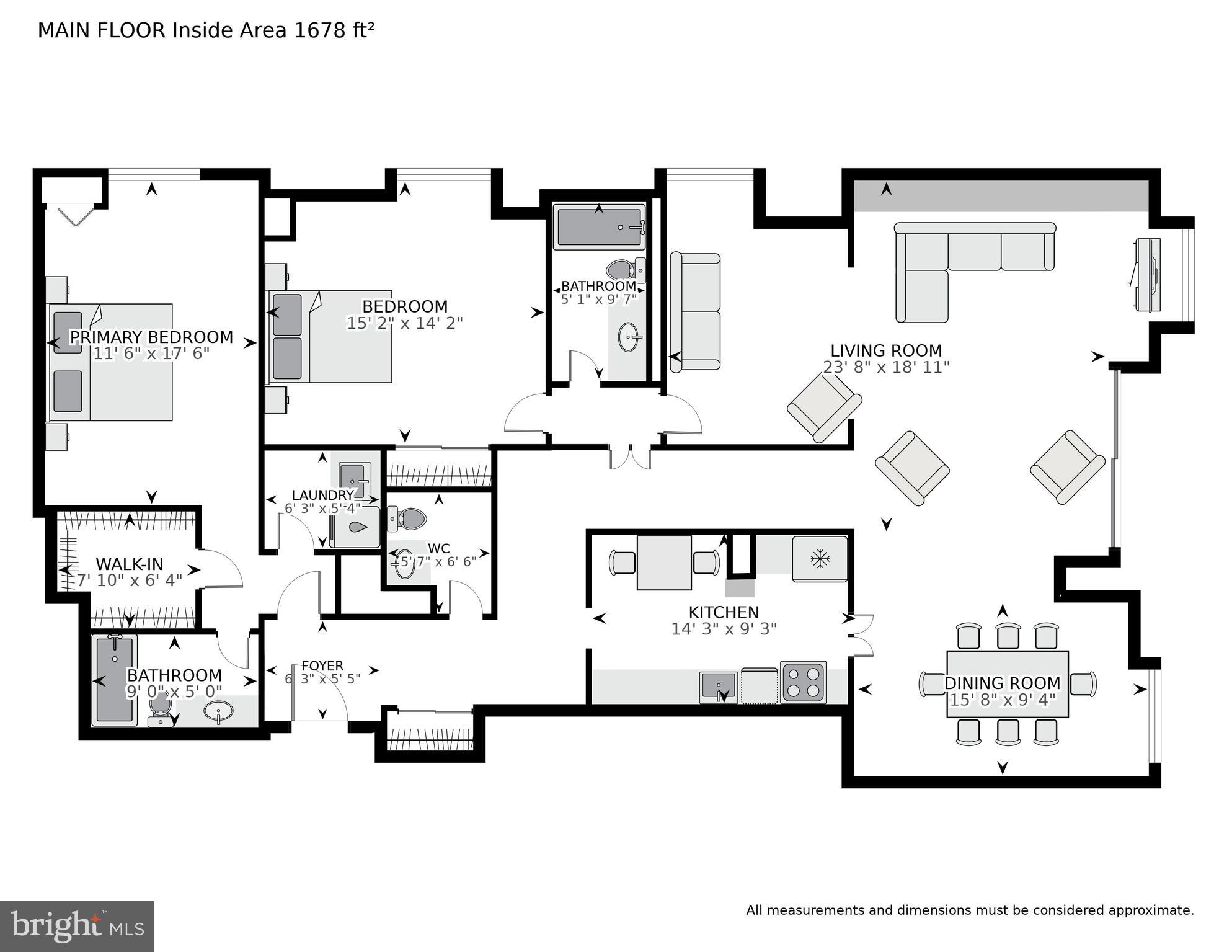 4620 North Park Avenue, Unit 504E Chevy Chase, MD 20815 - Photo 31 of 31 Floor Plan
