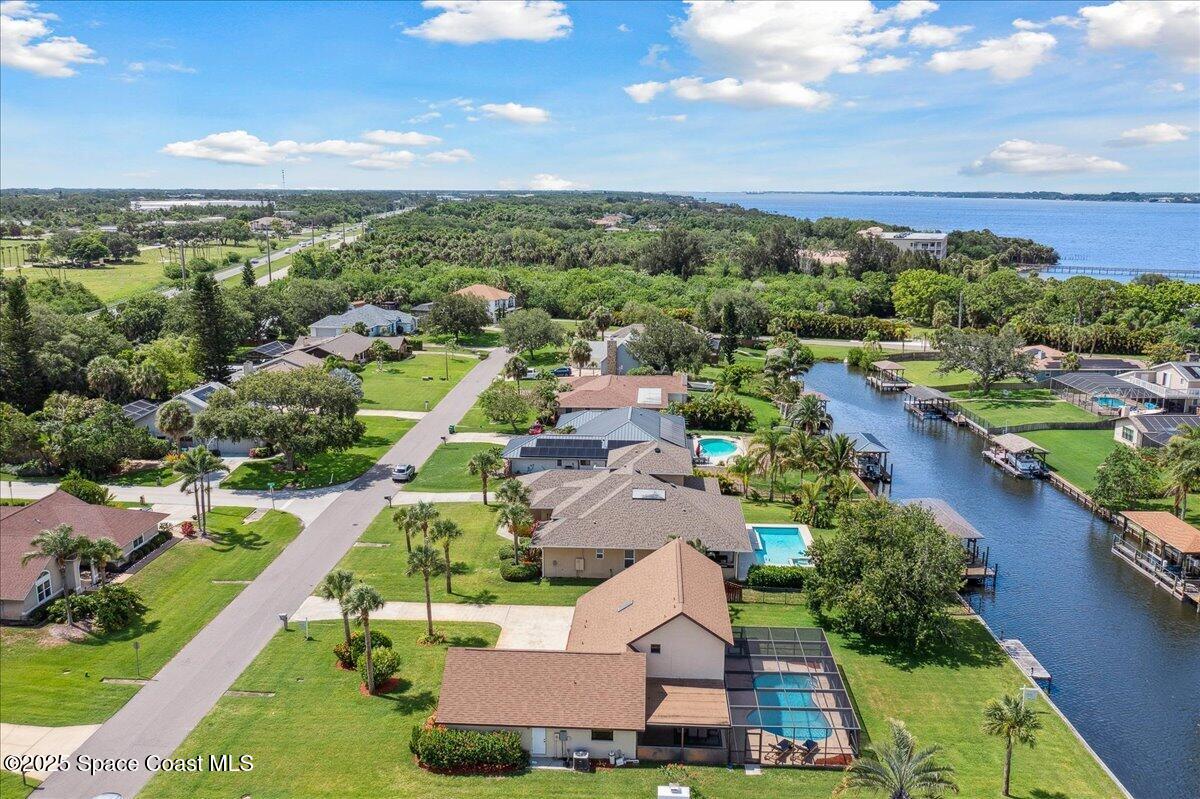 6315 Anchor Lane Rockledge, FL 32955 - Photo 51 of 52 an aerial view of a house with a garden