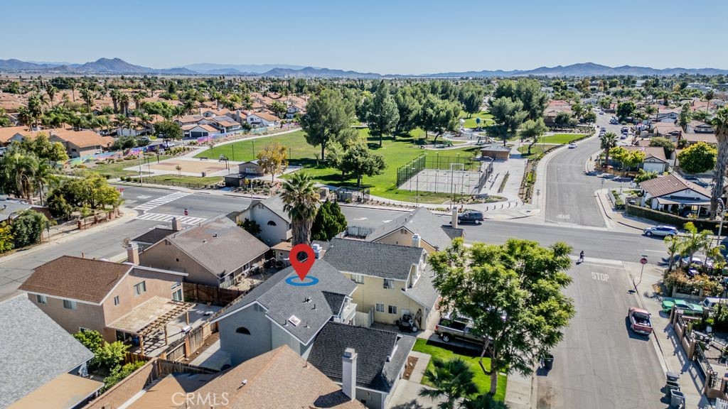 2017 Cherrytree Drive Perris, CA 92571 - Photo 13 of 20 an aerial view of a house with a garden