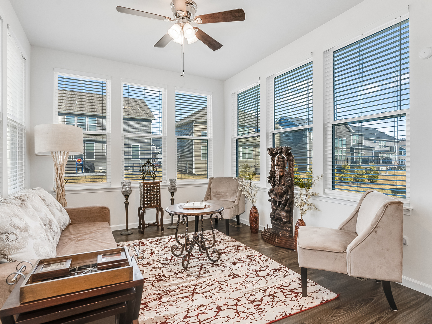 2552 Weatherbee Lane Naperville, IL 60563 - Photo 13 of 43 a living room with furniture and a large window