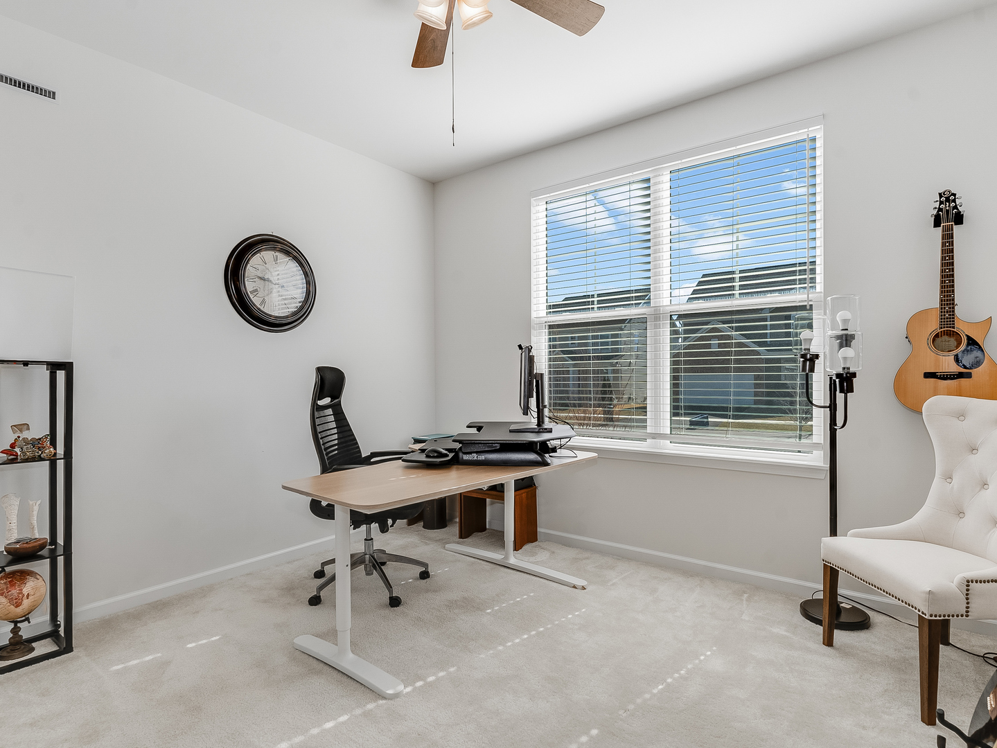 2552 Weatherbee Lane Naperville, IL 60563 - Photo 19 of 43 a view of a workspace with furniture and a window