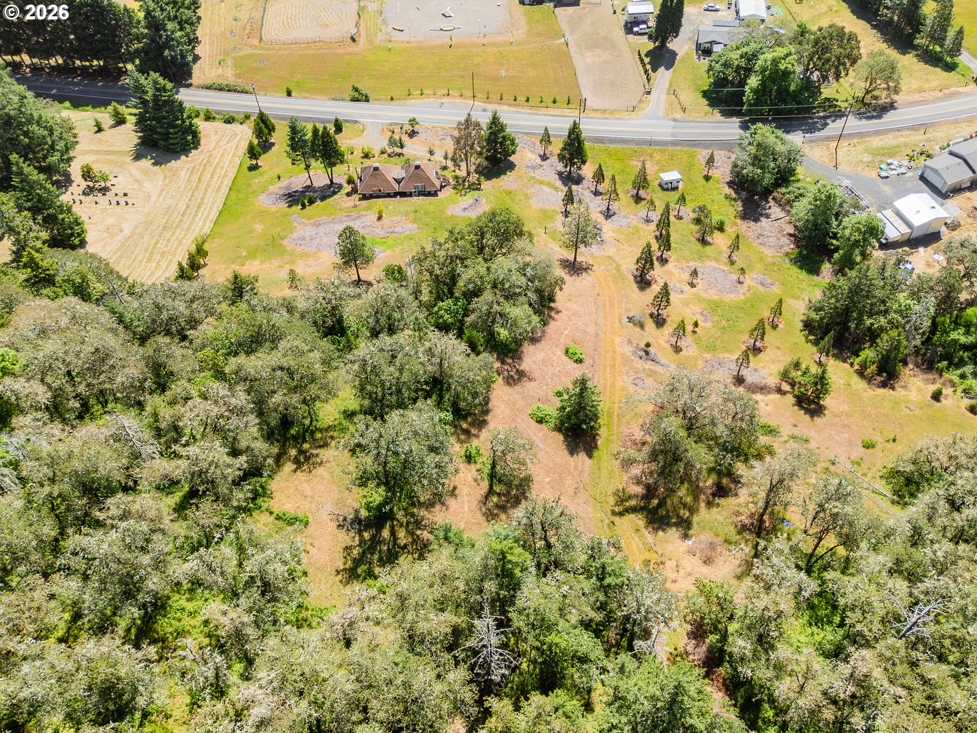 3707 Willis Creek Road Winston, OR 97496 - Photo 10 of 30 a view of a yard with a tree