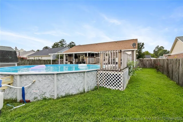 a view of a house with a deck