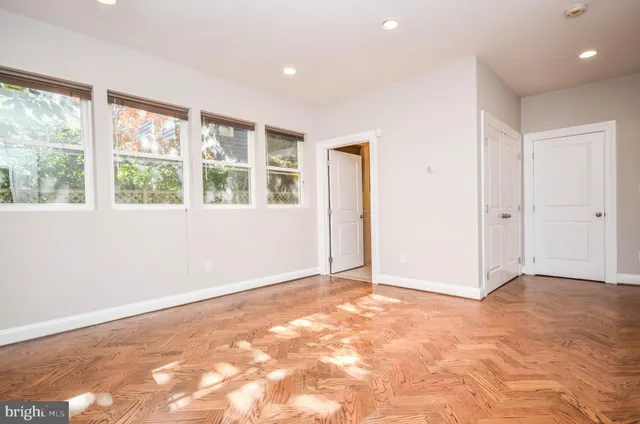 a view of an empty room