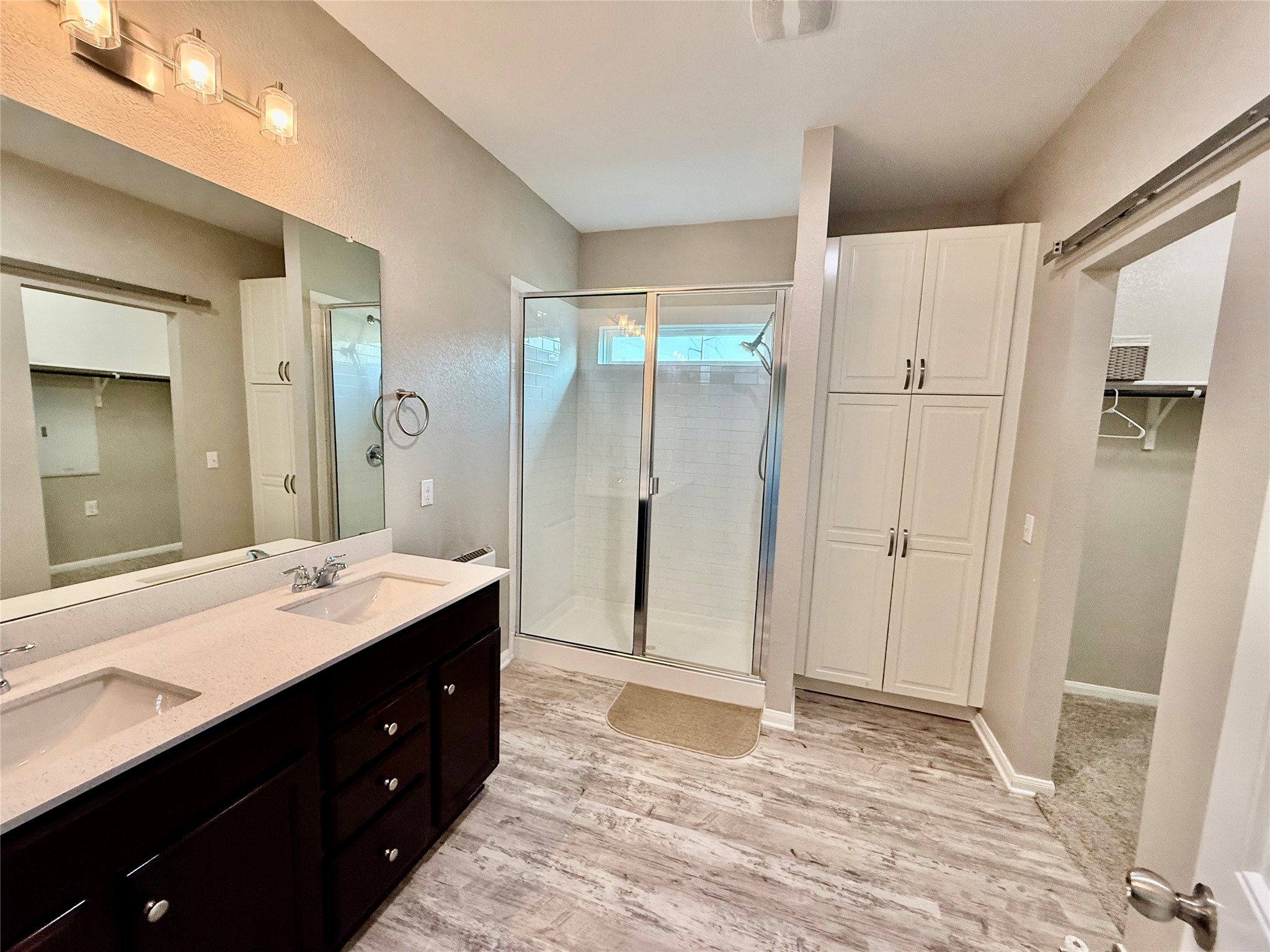 305 Rusk Bluff Avenue Leander, TX 78641 - Photo 23 of 34 oversized primary bathroom with oversized shower