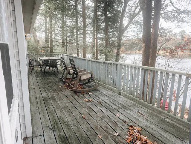 a view of roof deck with patio