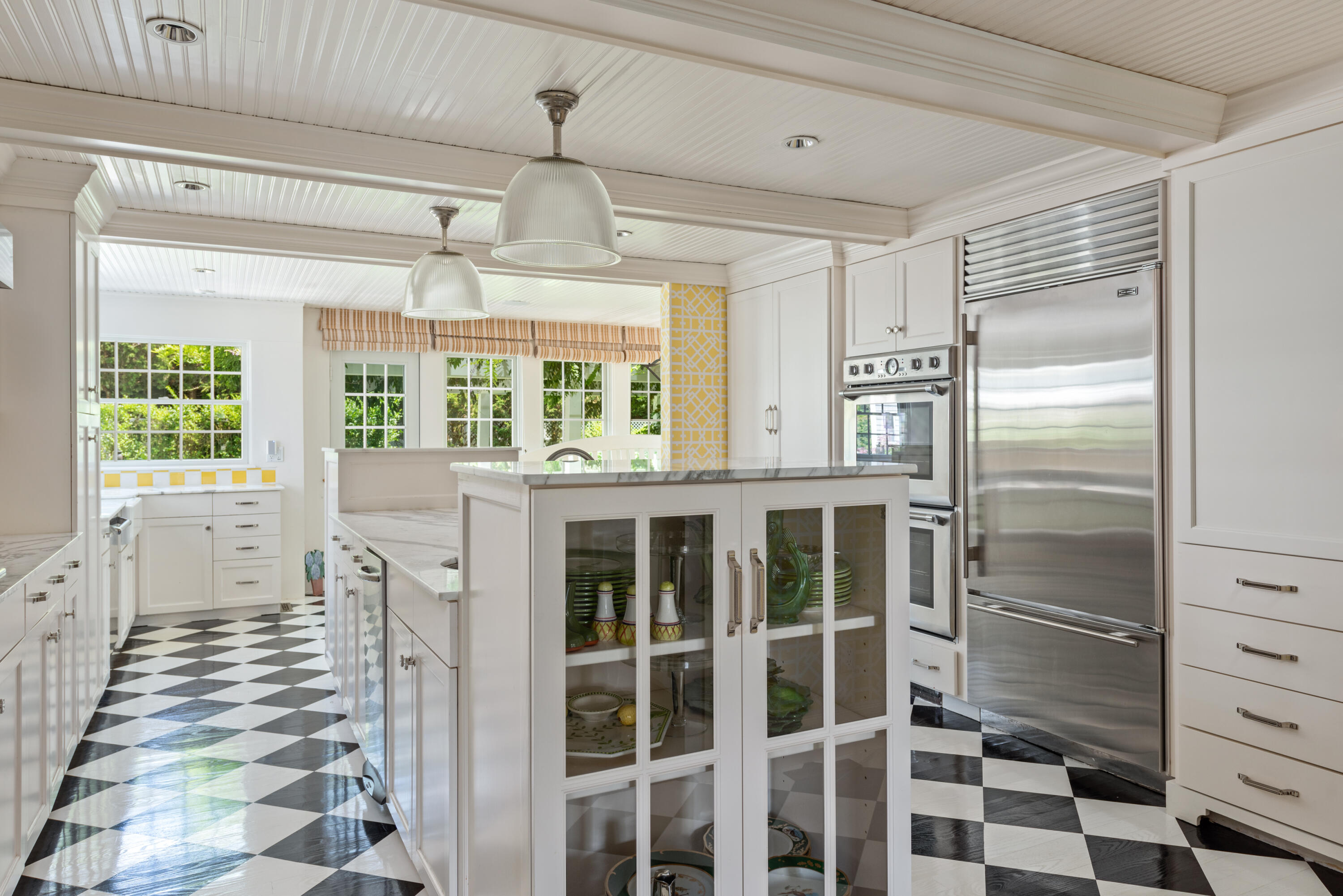 32 Dunes Road Harwich Port, MA 02646 - Photo 14 of 56 a kitchen with windows and refrigerator