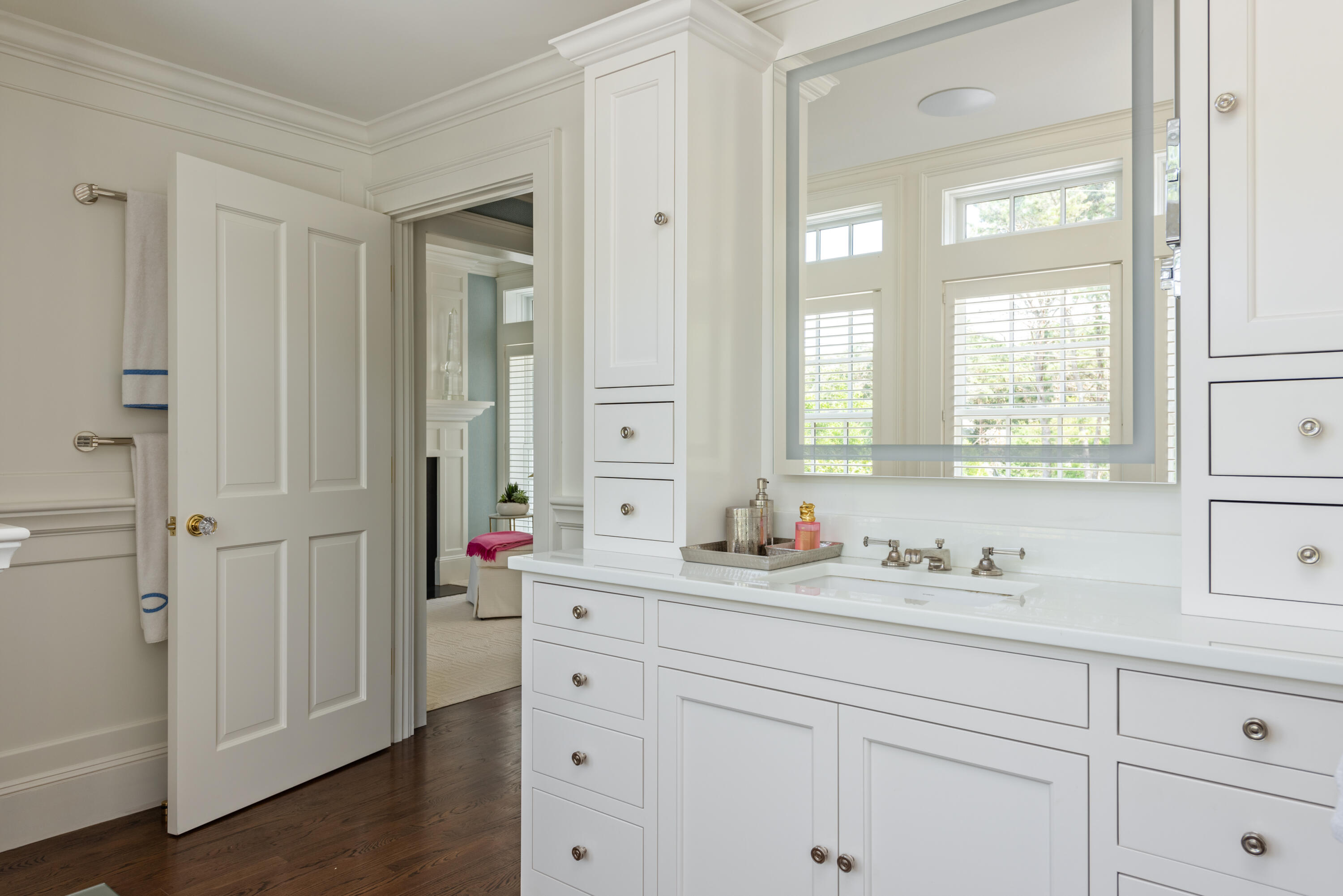 32 Dunes Road Harwich Port, MA 02646 - Photo 31 of 56 a bathroom with double sink and a mirror