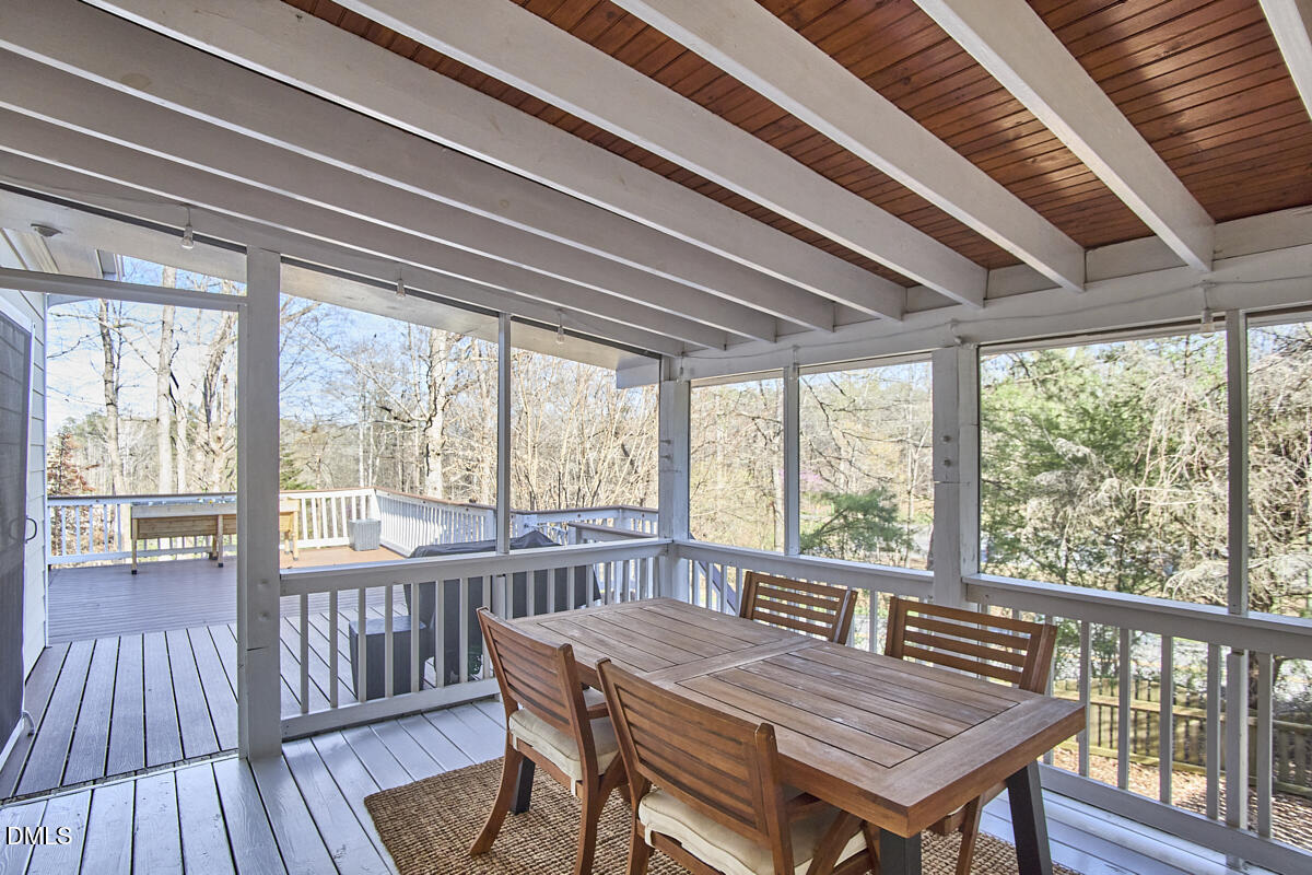 3821 La Costa Way Raleigh, NC 27610 - Photo 30 of 45 a view of a dining room with furniture window and wooden floor