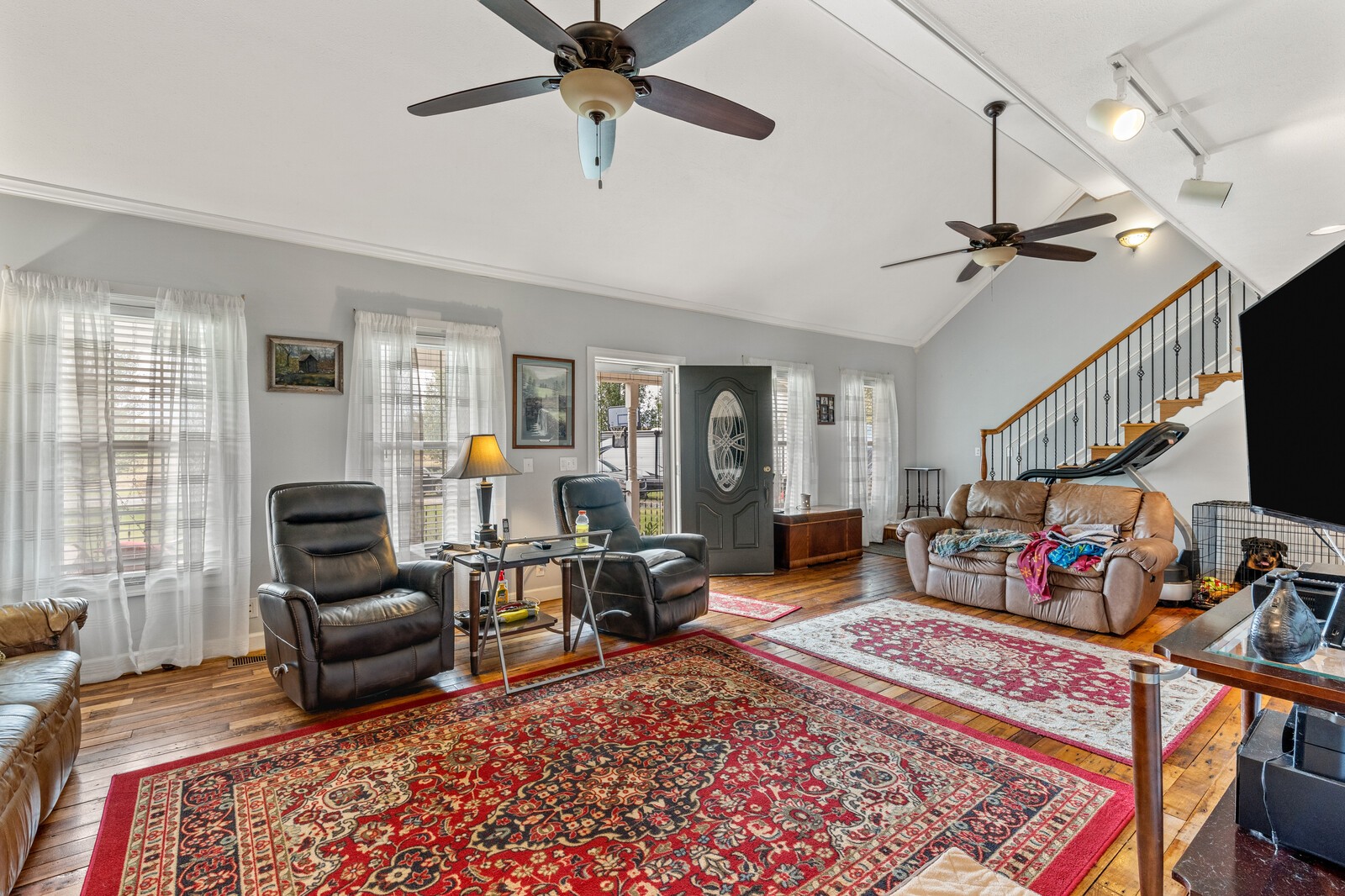 8115 Water Plant Road Baxter, TN 38544 - Photo 10 of 34 a living room with furniture or couch and a flat screen tv