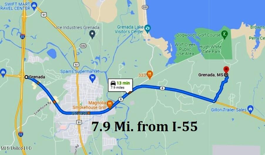 102 Hugh White State Pk Road Grenada, MS 38901 - Photo 9 of 11 Map