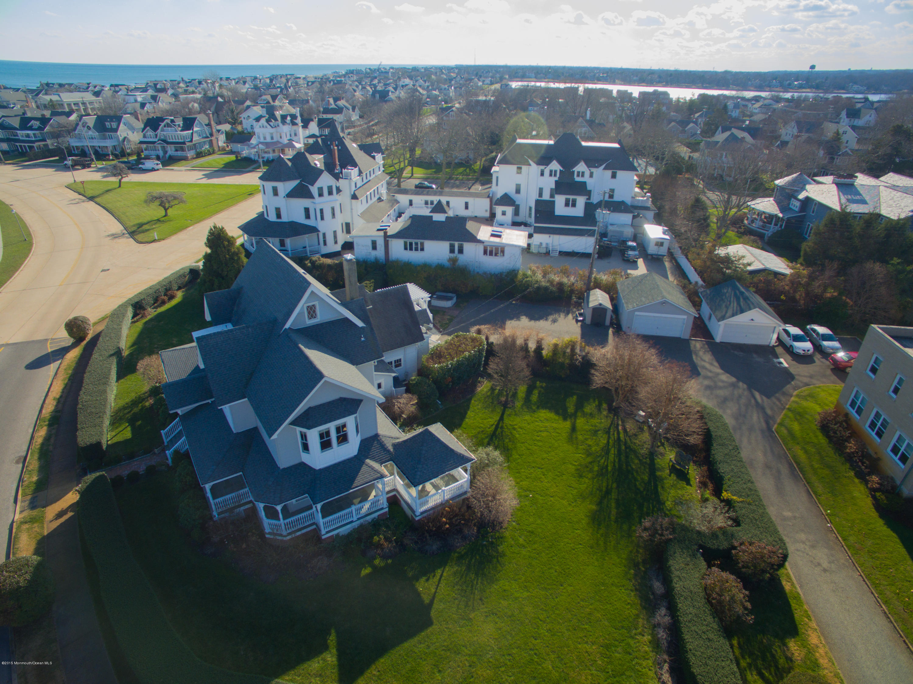 203 East Lake Avenue Spring Lake, NJ 07762 - Photo 49 of 55 an aerial view of a house with a lake view