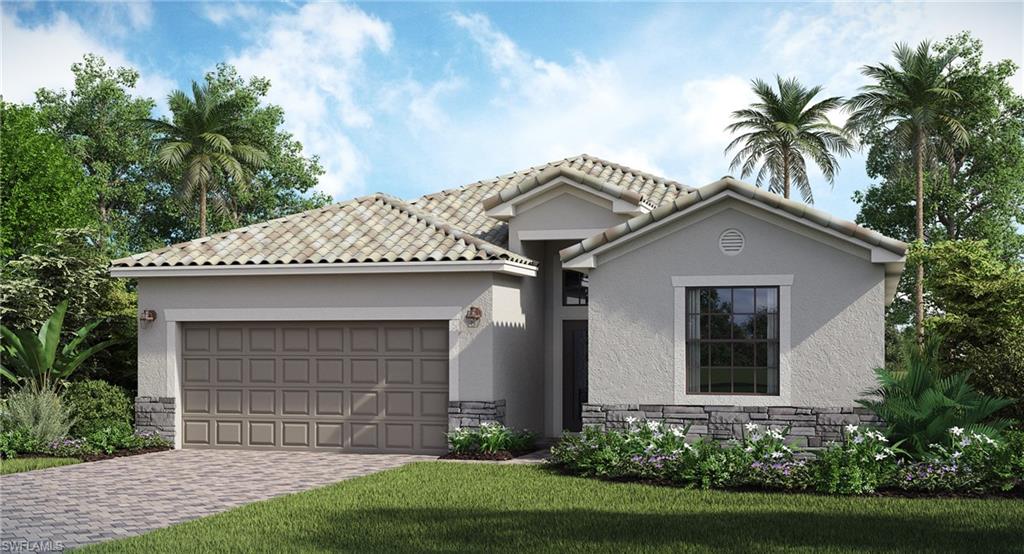 19396 Elston Way Estero, FL 33928 - Photo 1 of 14 a front view of a house with a garden