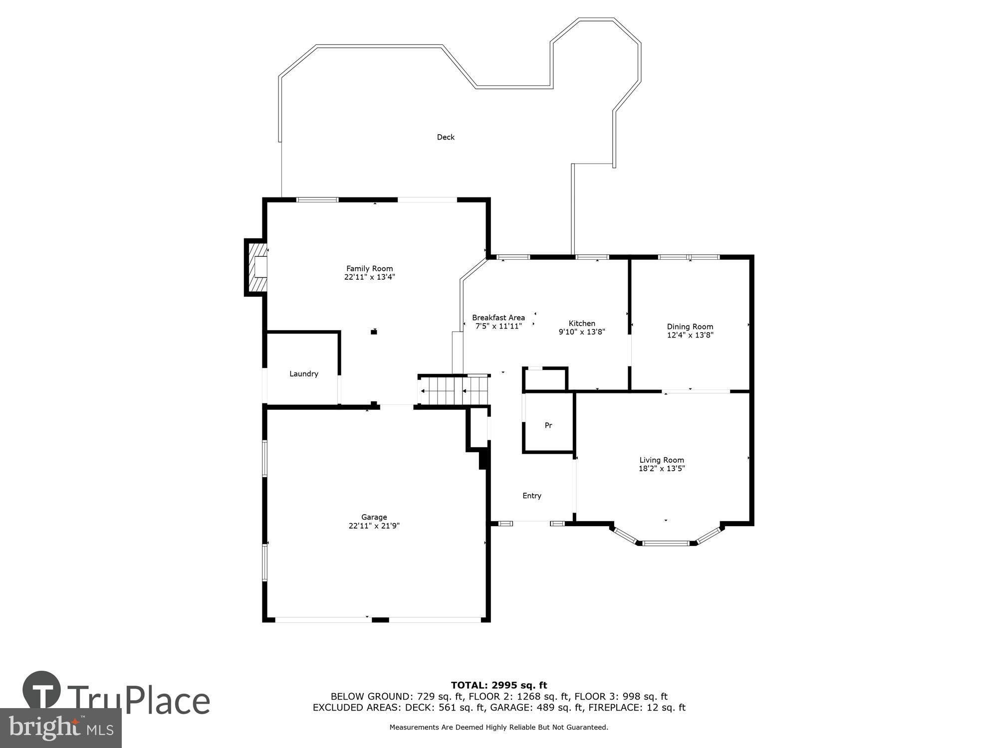4526 Gilbertson Road Fairfax, VA 22032 - Photo 50 of 51 Main Level (Labels & Measurements)