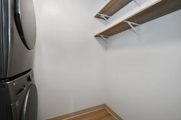 a view of a bathroom with a shower