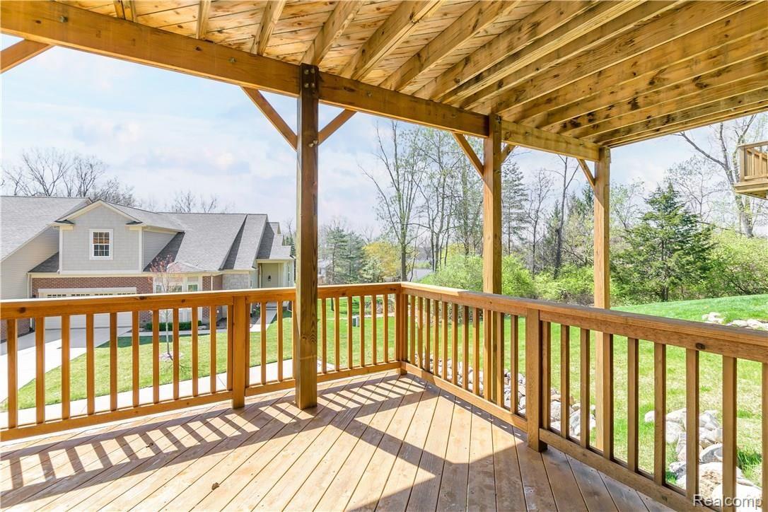 593 Poplar Court Rochester, MI 48306 - Photo 20 of 22 Balcony Off Lower Level Rec Room