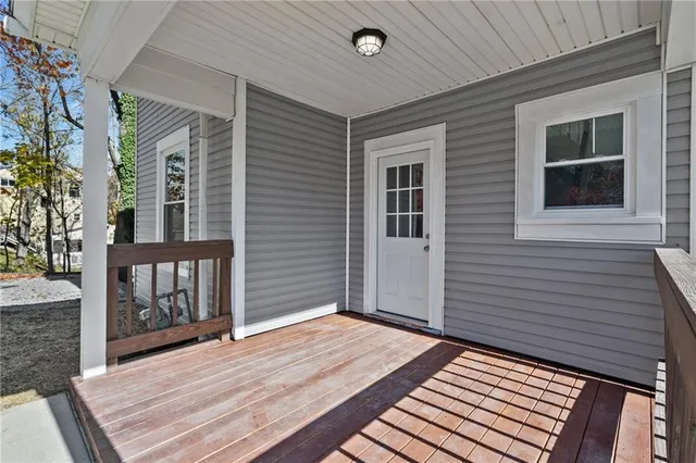 a backyard of a house