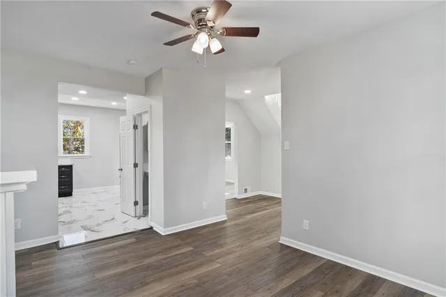 a view of a interior in a room