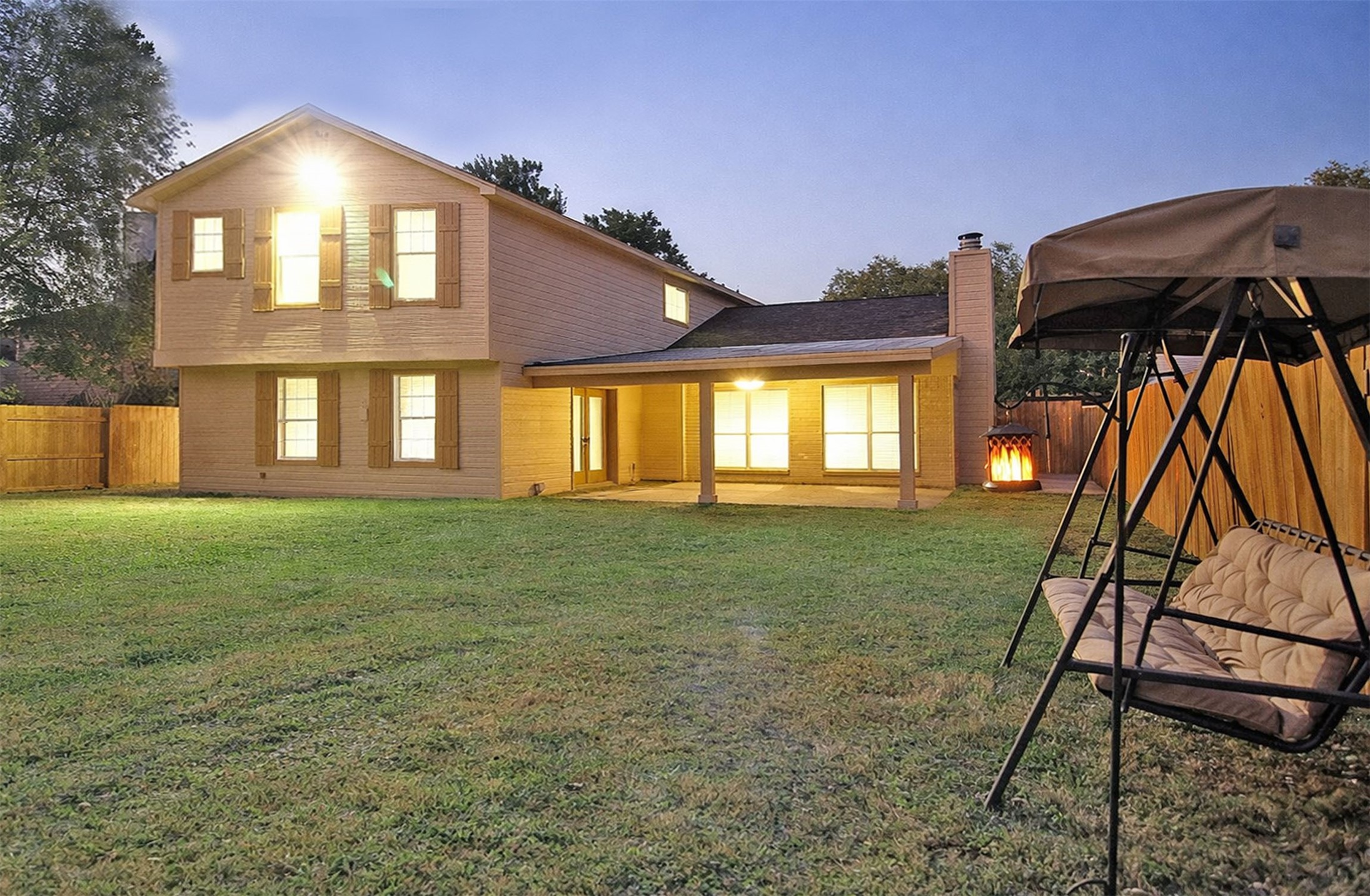 8011 Goldengrove Drive Spring, TX 77379 - Photo 47 of 48 (night-time) Rear View