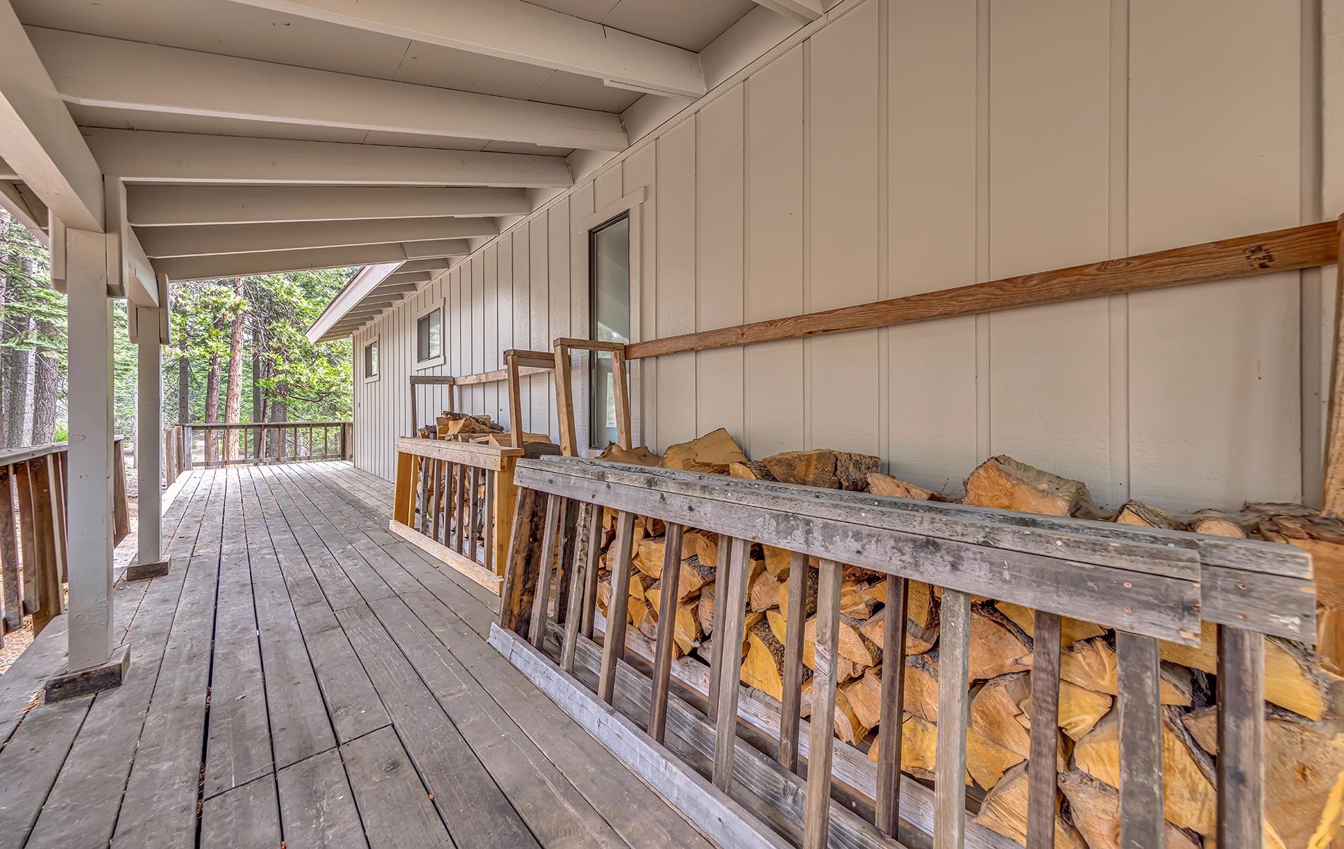 608 East Burnt Cedar Road Lake Almanor, CA 96137 - Photo 30 of 36 a view of balcony with wooden floor and outdoor space