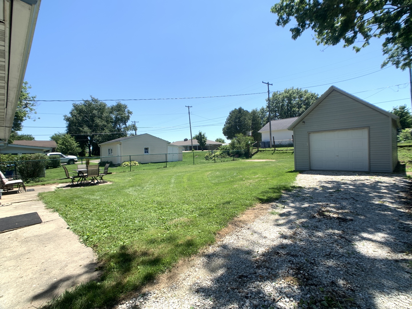 205 West 7th Street Spring Valley, IL 61362 - Photo 4 of 34 a view of a backyard with plants and a garden
