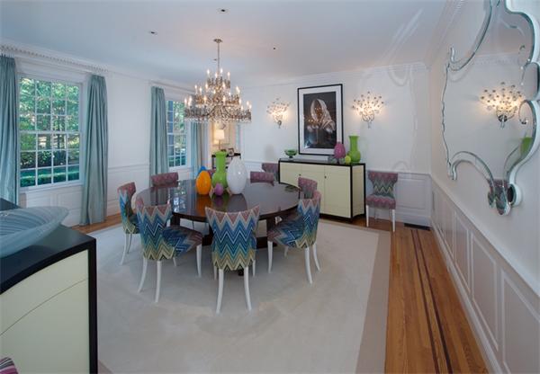 23 Walnut Road Weston, MA 02493 - Photo 11 of 18 a view of a dining room with furniture window and outside view