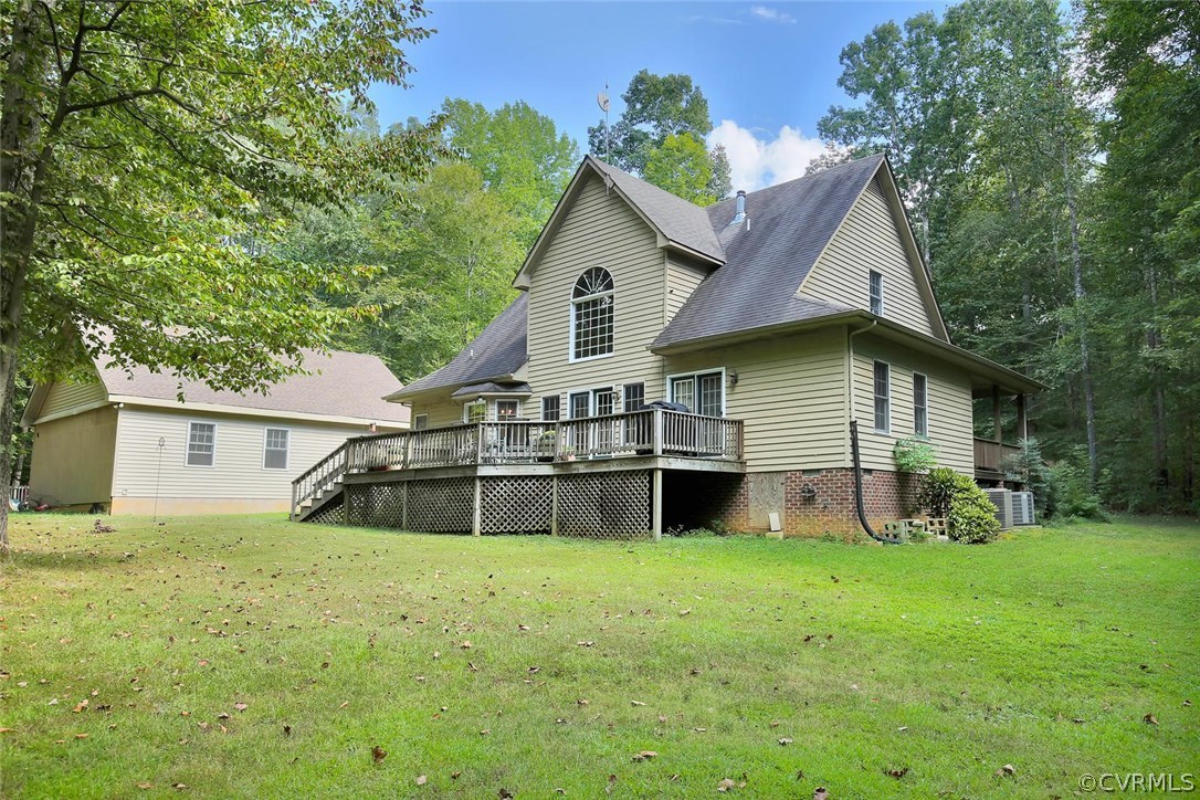 4600 Cosby Road Powhatan, VA 23139 - Photo 24 of 24 Exterior back with view of the MASSIVE garage!