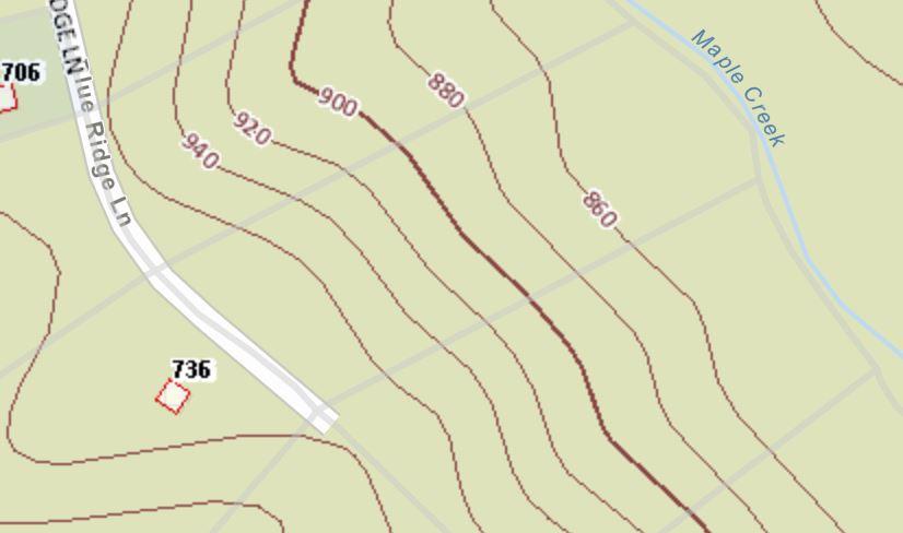 Lot 32 Blue Ridge Lane Monroe, VA 24574 - Photo 7 of 7 Blue Ridge Ln_Lot 32_Topo