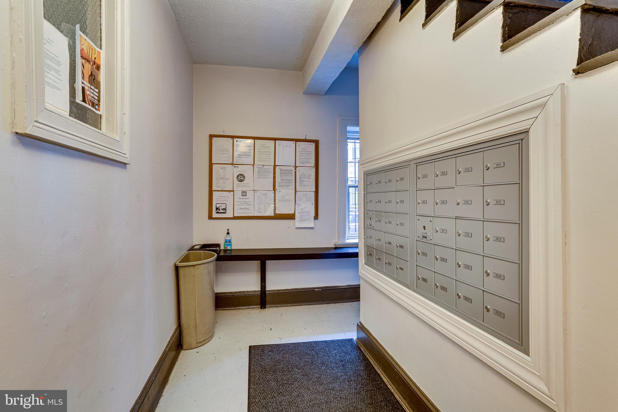 2227 20th Street Northwest, Unit 405 Washington, DC 20009 - Photo 25 of 27 Mail room