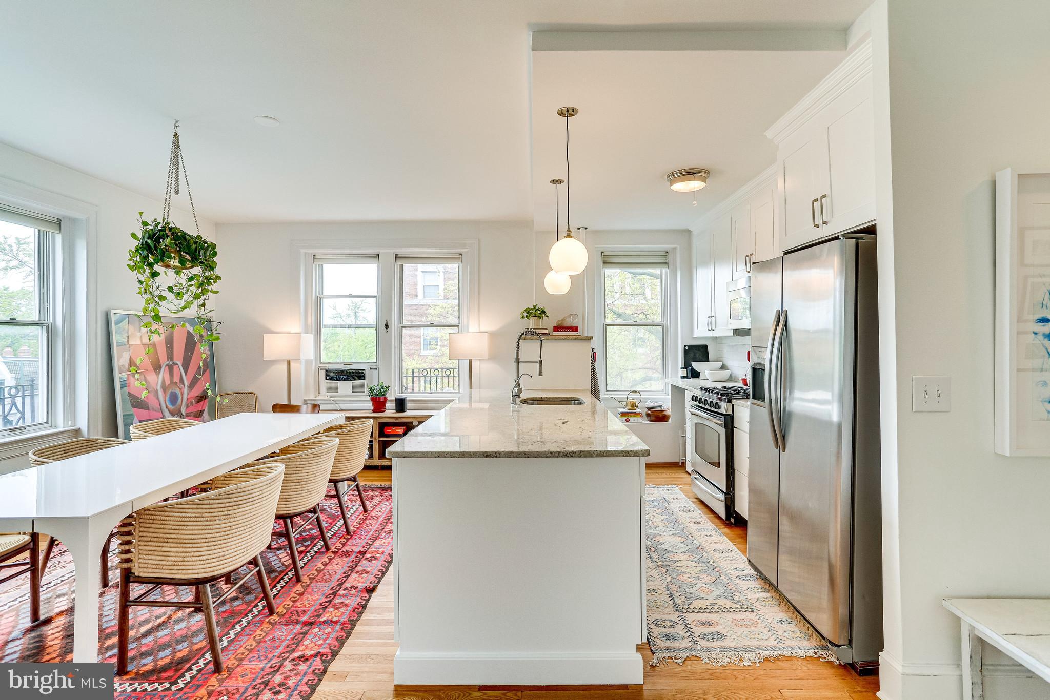 2227 20th Street Northwest, Unit 405 Washington, DC 20009 - Photo 9 of 27 Updated open kitchen