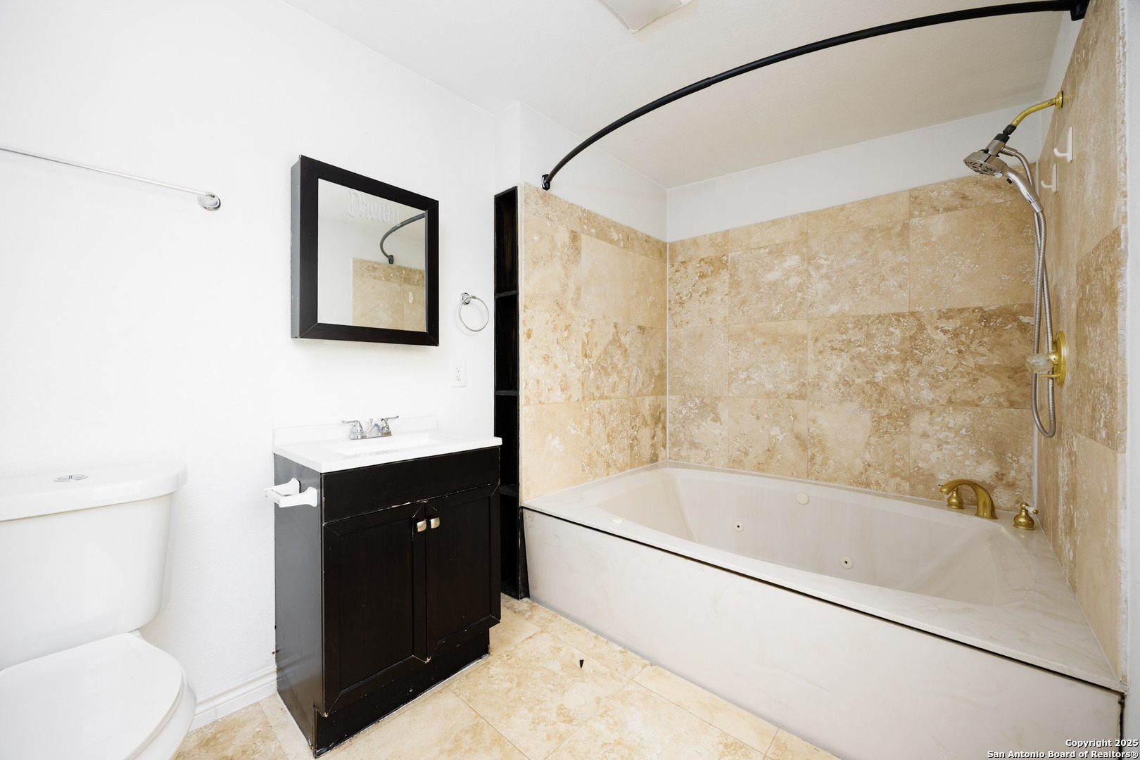 641 Weber Road Seguin, TX 78155 - Photo 19 of 27 a bathroom with a sink toilet and shower