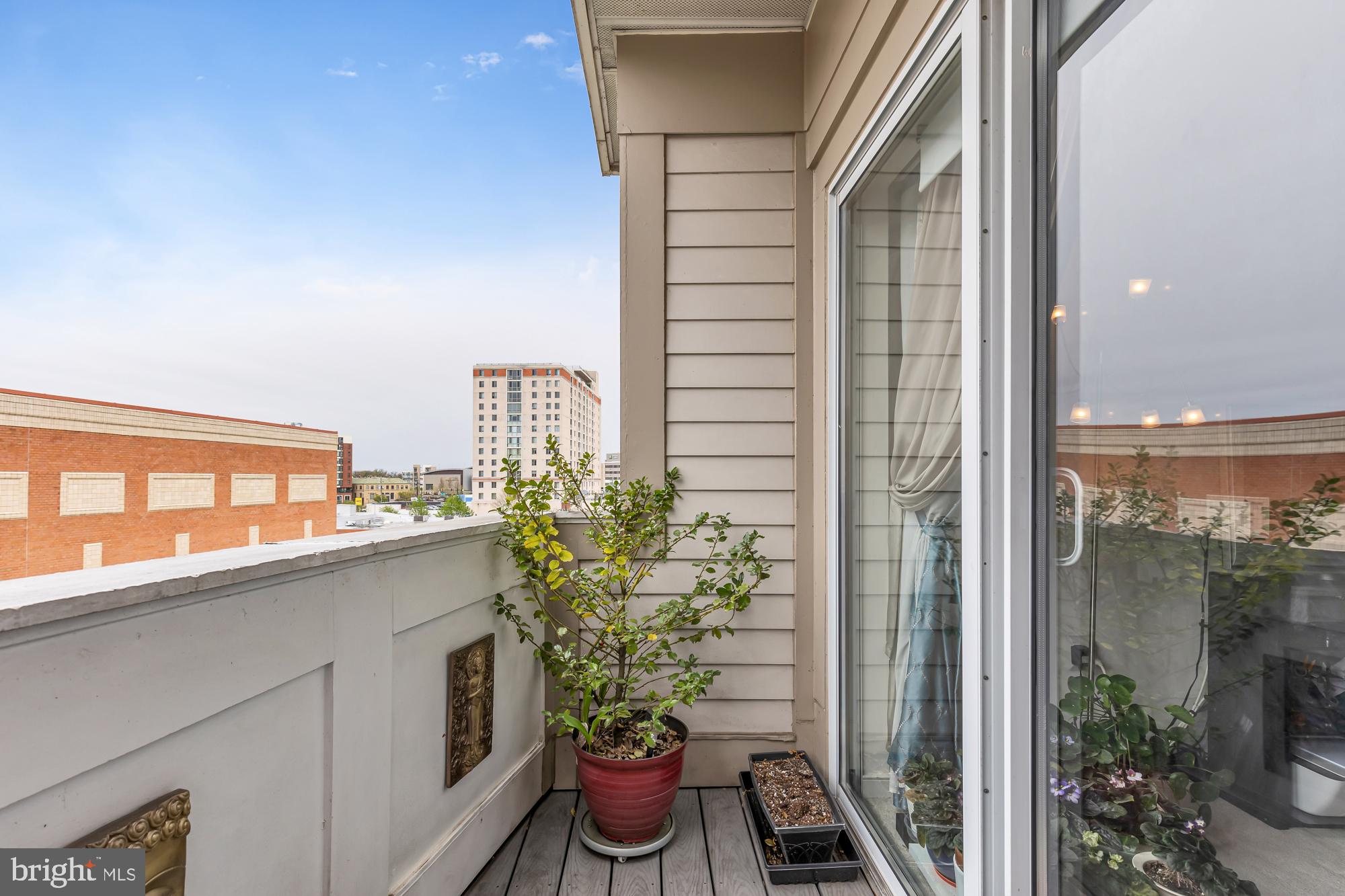 8045 Newell Street, Unit 503 Silver Spring, MD 20910 - Photo 11 of 24 Balcony off of living room