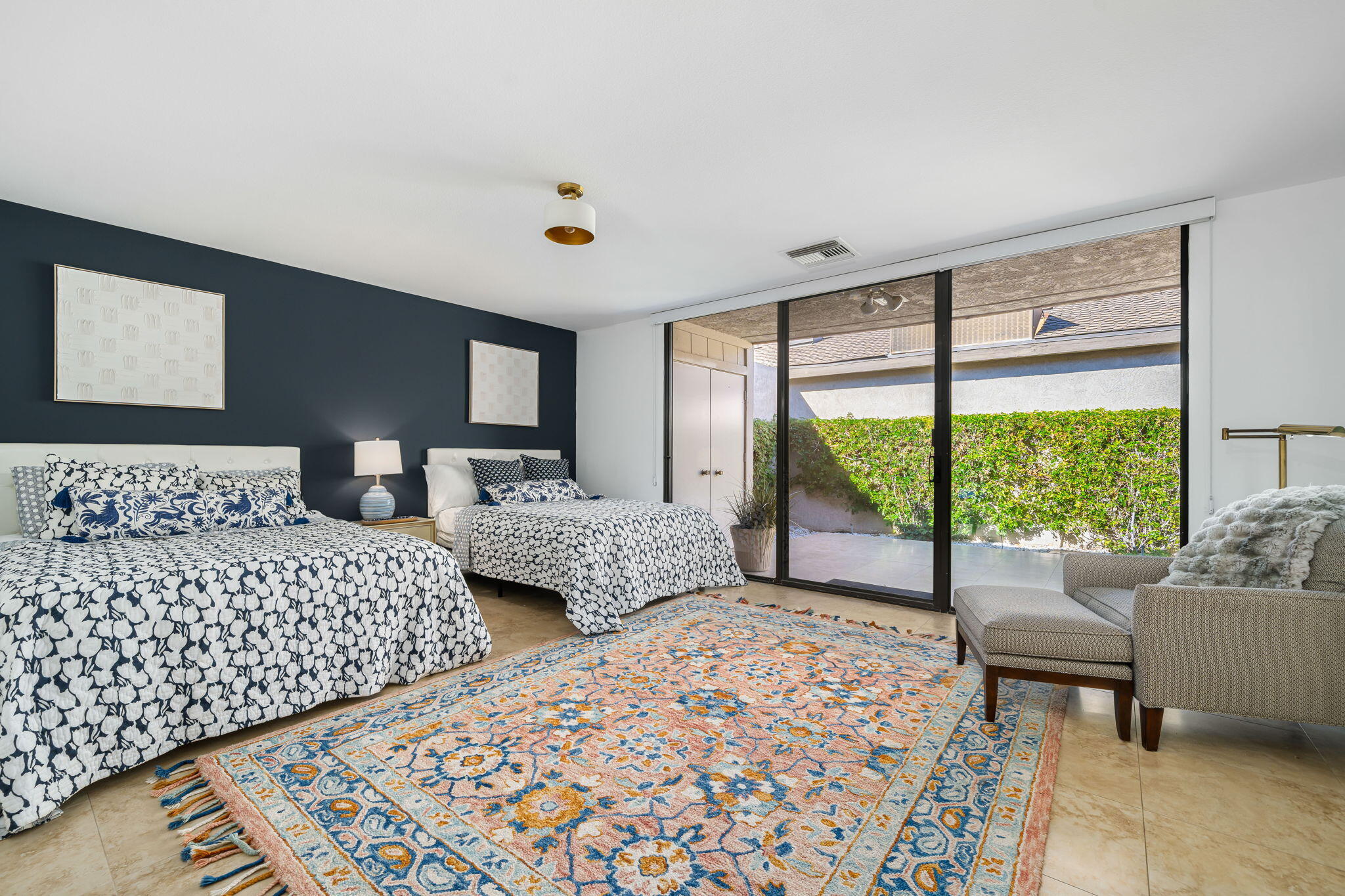 9 Rutgers Court Rancho Mirage, CA 92270 - Photo 46 of 53 a bedroom with large bed and a large window