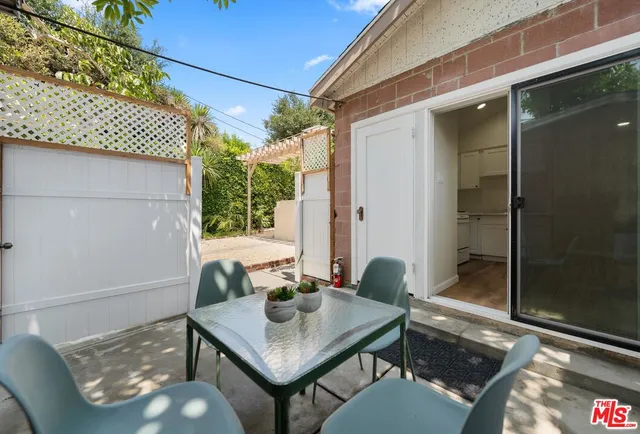 a view of balcony and patio
