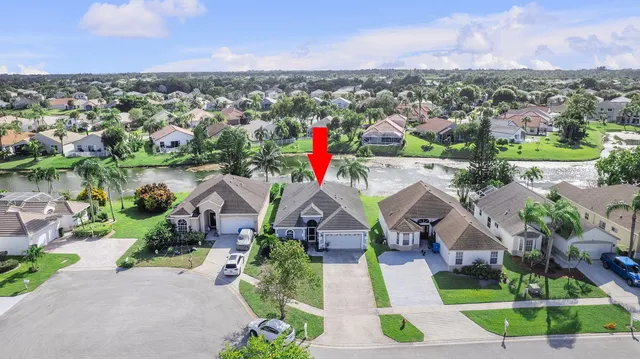 an aerial view of multiple house