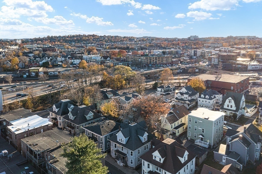 22 Royal Street Boston, MA 02134 - Photo 36 of 42 an aerial view of a city with lots of residential buildings