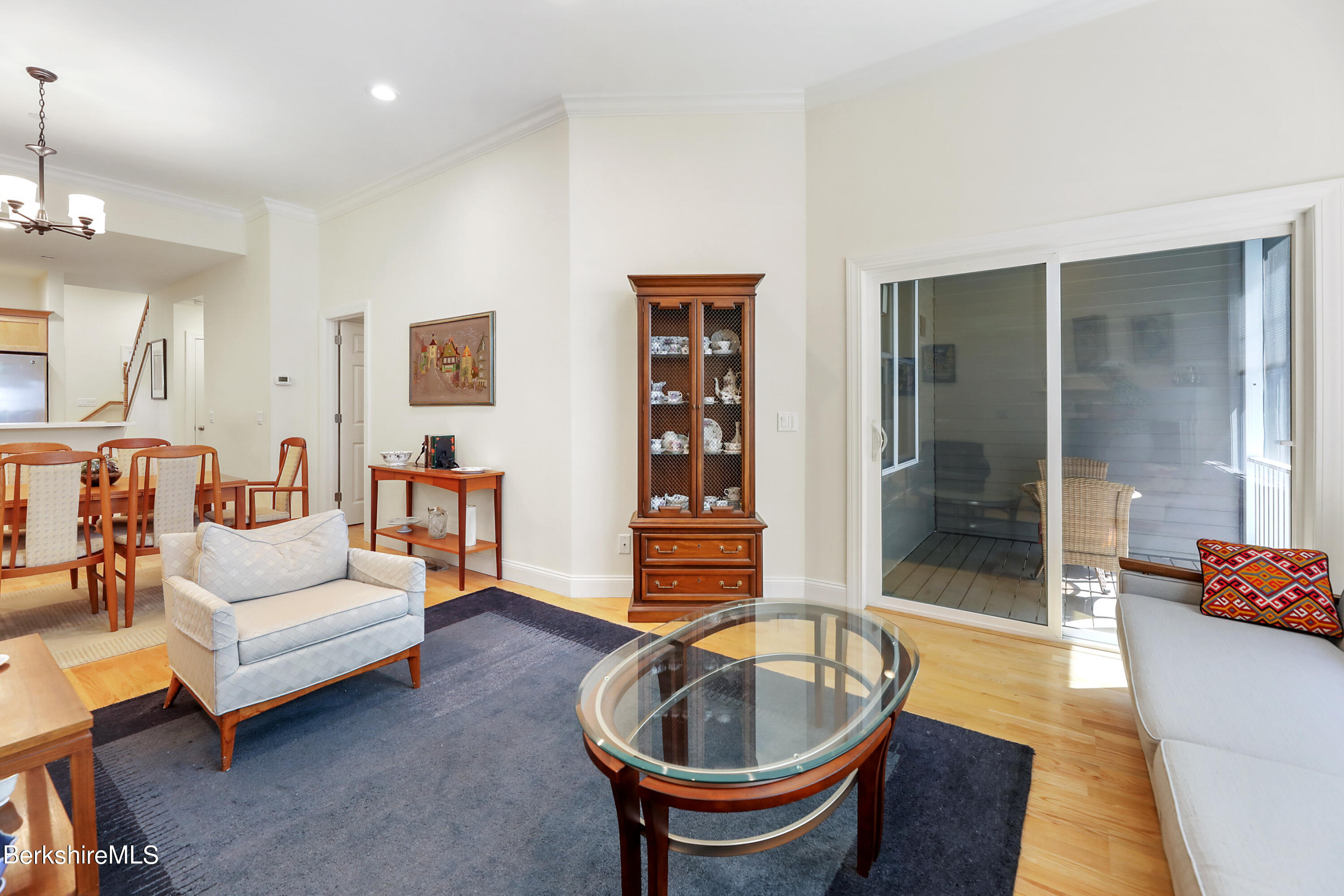 16 Spruce Trail, Unit 16 Lenox, MA 01240 - Photo 6 of 33 a living room with furniture and a gate