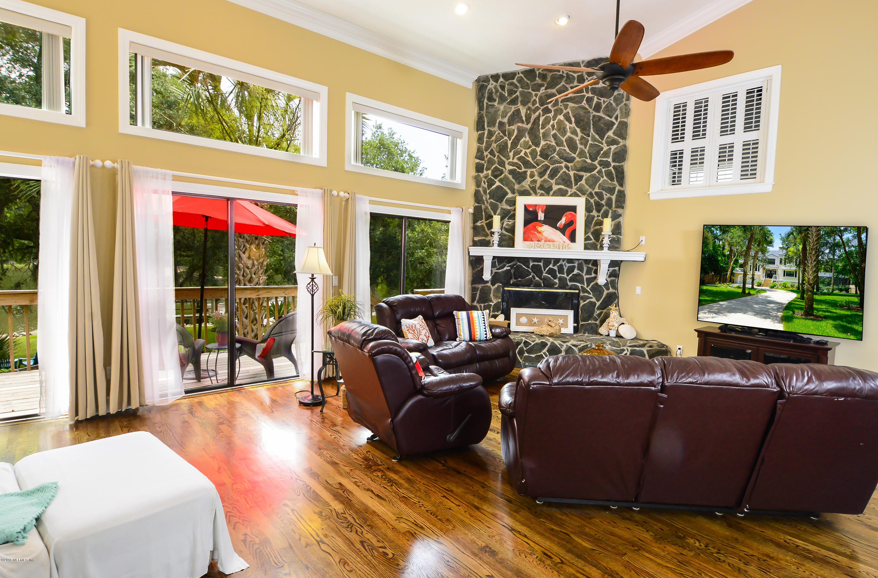 71 Cat Road Ponte Vedra Beach, FL 32082 - Photo 10 of 33 River Stone Fireplace