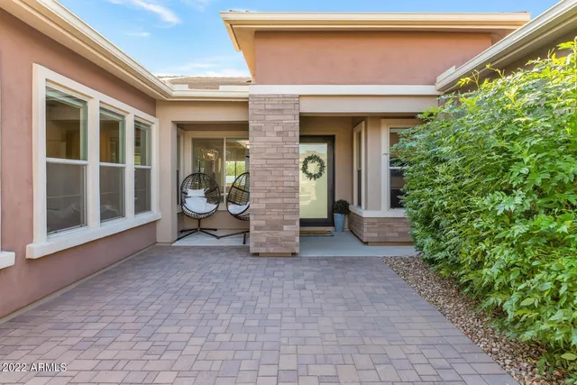 a view of a house with patio