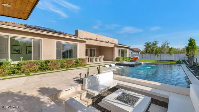 a view of a house with pool