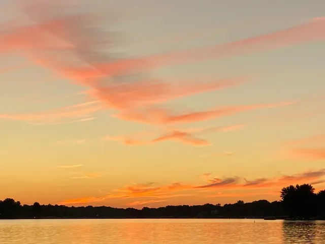 a view of lake with and mountain view