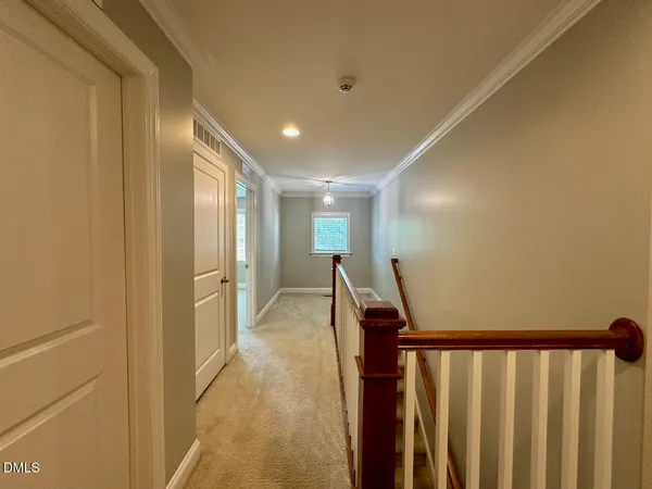 a view of a hallway with a elevator